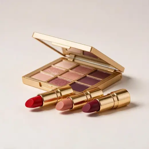 Glow Makeup Kit: 3 Lipsticks + Eyeshadow Palette